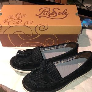 PURESOLE | SIZE 6 SUEDE LOAFERS | VALARIE